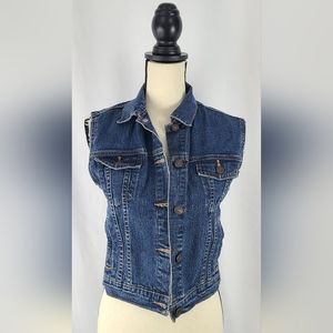 Junior's/ Girl's Levi Strauss Signature Denim Jean Vest, size XL